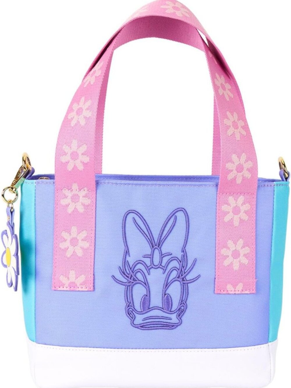 Chic Nylon Mini Tote Bag featuring Disney Daisy Duck - Perfect for Everyday Use!